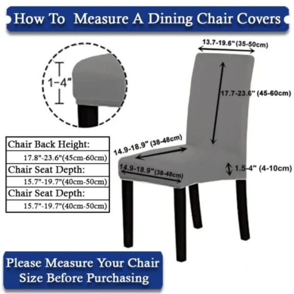 Dining Chair Covers – Red - Image 2