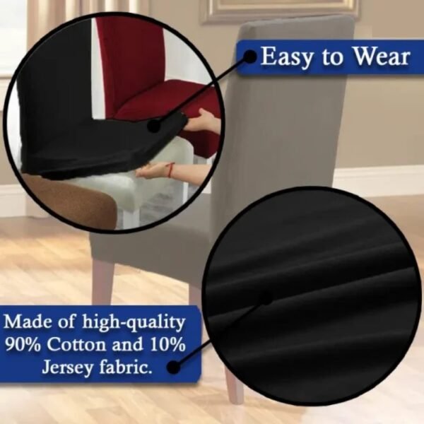 Dining Chair Covers - Black - Image 6