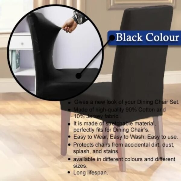 Dining Chair Covers - Black - Image 7