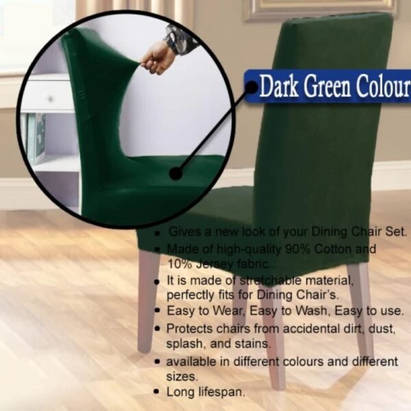 Dining Chair Covers – Green - Image 2