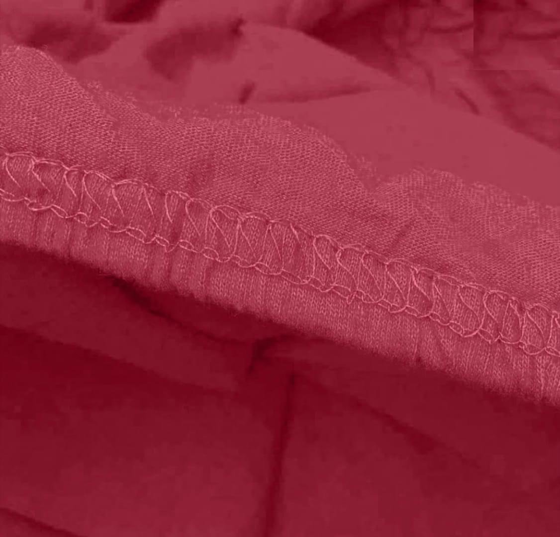 L Shape Sofa Cover - Maroon - Image 4