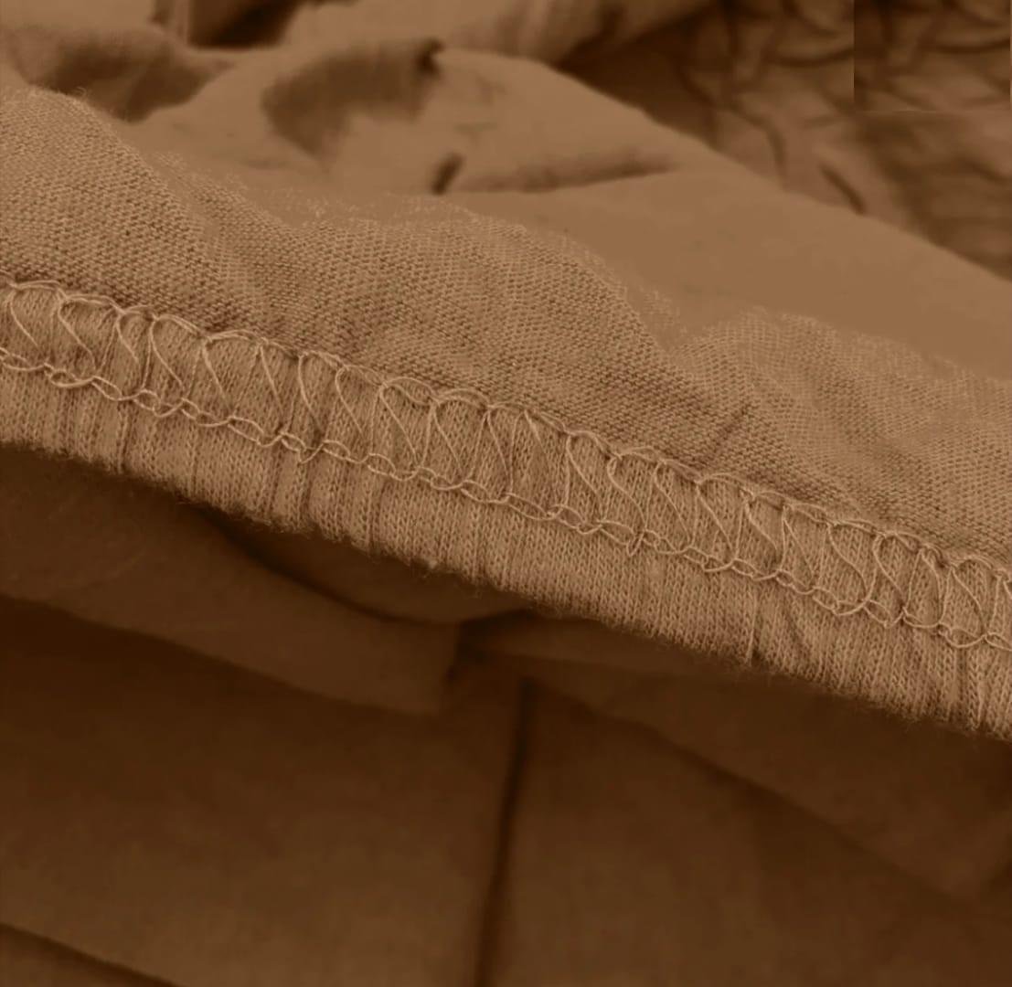 L Shape Sofa Cover - Medium Brown - Image 4